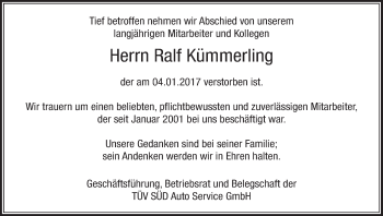 Anzeige von Ralf Kümmerling von MGO