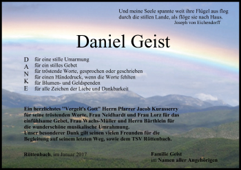 Anzeige von Daniel Geist von MGO