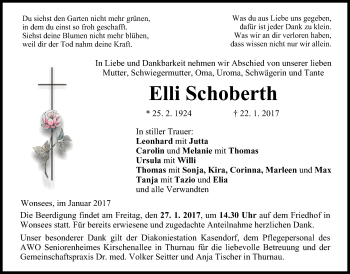 Anzeige von Elli Schoberth von MGO