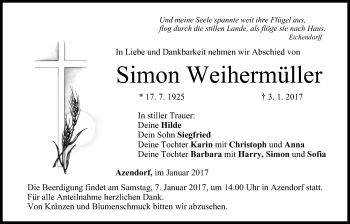 Anzeige von Simon Weihermüller von MGO