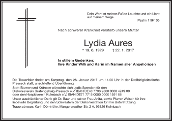 Anzeige von Lydia Aures von MGO