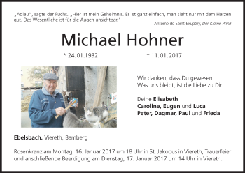 Anzeige von Michael Hohner von MGO