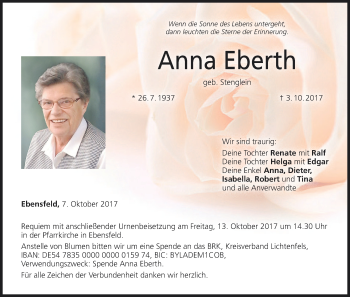 Anzeige von Anna Eberth von MGO