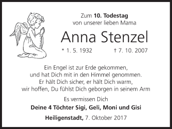 Anzeige von Anna Stenzel von MGO