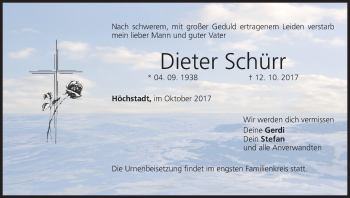 Anzeige von Dieter Schürr von MGO