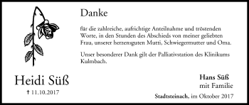 Anzeige von Heidi Süß von MGO