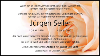 Anzeige von Jürgen Seiler von MGO