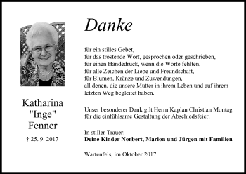 Anzeige von Katharina Fenner von MGO