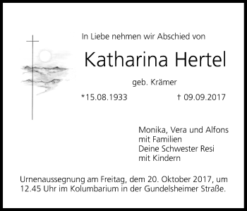 Anzeige von Katharina Hertel von MGO