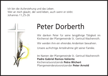 Anzeige von Peter Dorberth von MGO