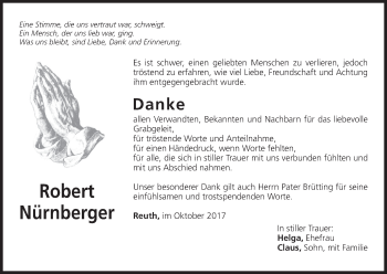 Anzeige von Robert Nürnberger von MGO