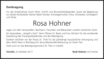 Anzeige von Rosa Hohner von MGO