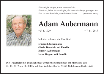 Anzeige von Adam Aubermann von MGO