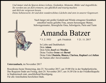 Anzeige von Amanda Batzer von MGO
