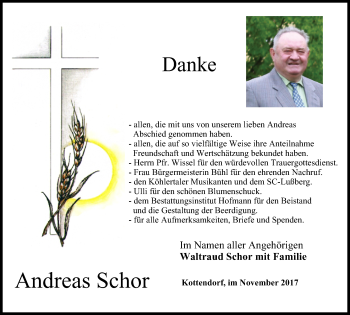 Anzeige von Andreas Schor von MGO