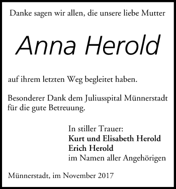 Anzeige von Anna Herold von MGO
