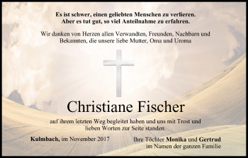 Anzeige von Christiane Fischer von MGO