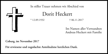 Anzeige von Dorit Heckert von MGO