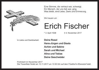 Anzeige von Erich Fischer von MGO