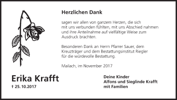 Anzeige von Erika Krafft von MGO