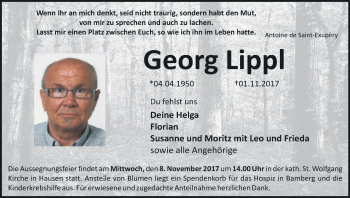 Anzeige von Georg Lippl von MGO