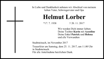 Anzeige von Helmut Lorber von MGO