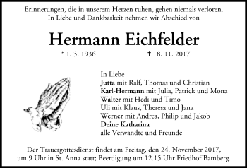 Anzeige von Hermann Eichfelder von MGO