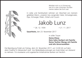 Anzeige von Jakob Lunz von MGO