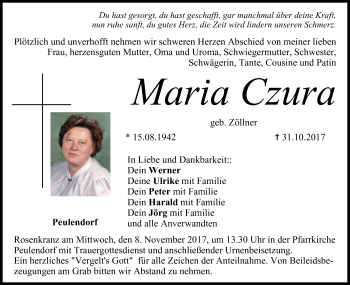 Anzeige von Maria Czura von MGO