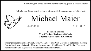 Anzeige von Michael Maier von MGO
