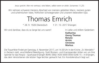 Anzeige von Thomas Emrich von MGO