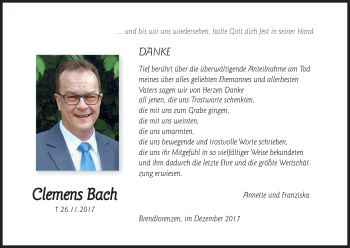 Anzeige von Clemens Bach von MGO