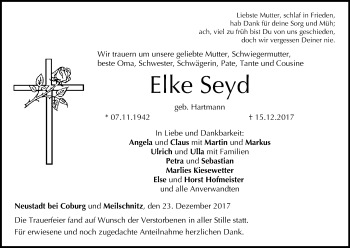 Anzeige von Elke Seyd von MGO