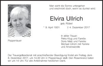 Anzeige von Elvira Ullrich von MGO