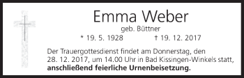 Anzeige von Emma Weber von MGO