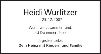 Anzeige von Heidi Wurlitzer von MGO
