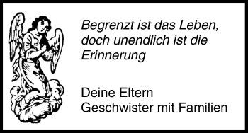 Anzeige von In Gedenken  von MGO