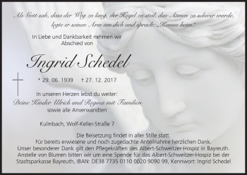 Anzeige von Ingrid Schedel von MGO