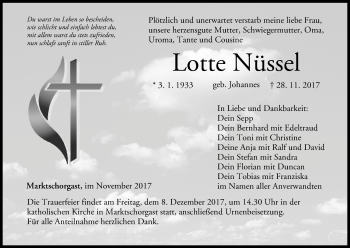 Anzeige von Lotte Nüssel von MGO