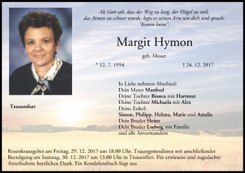 Anzeige von Margit Hymon von MGO