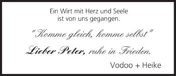 Anzeige von Peter  von MGO