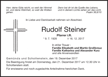 Anzeige von Rudolf Steiner von MGO