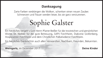 Anzeige von Sophie Galster von MGO