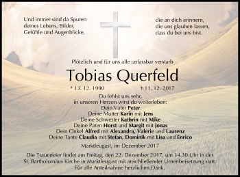 Anzeige von Tobias Querfeld von MGO