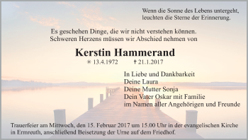 Anzeige von Kerstin Hammerand von MGO