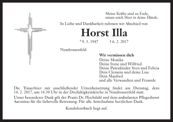 Anzeige von Horst Illa von MGO