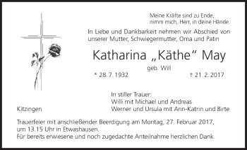 Anzeige von Katharina May von MGO