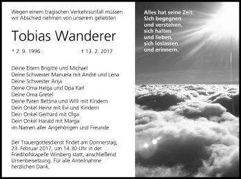 Anzeige von Tobias Wanderer von MGO