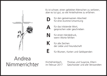 Anzeige von Andrea Nimmerrichter von MGO
