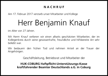 Anzeige von Benjamin Knauf von MGO